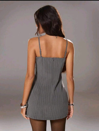Sienna - 2 pezzi vestito donna vintage a righe