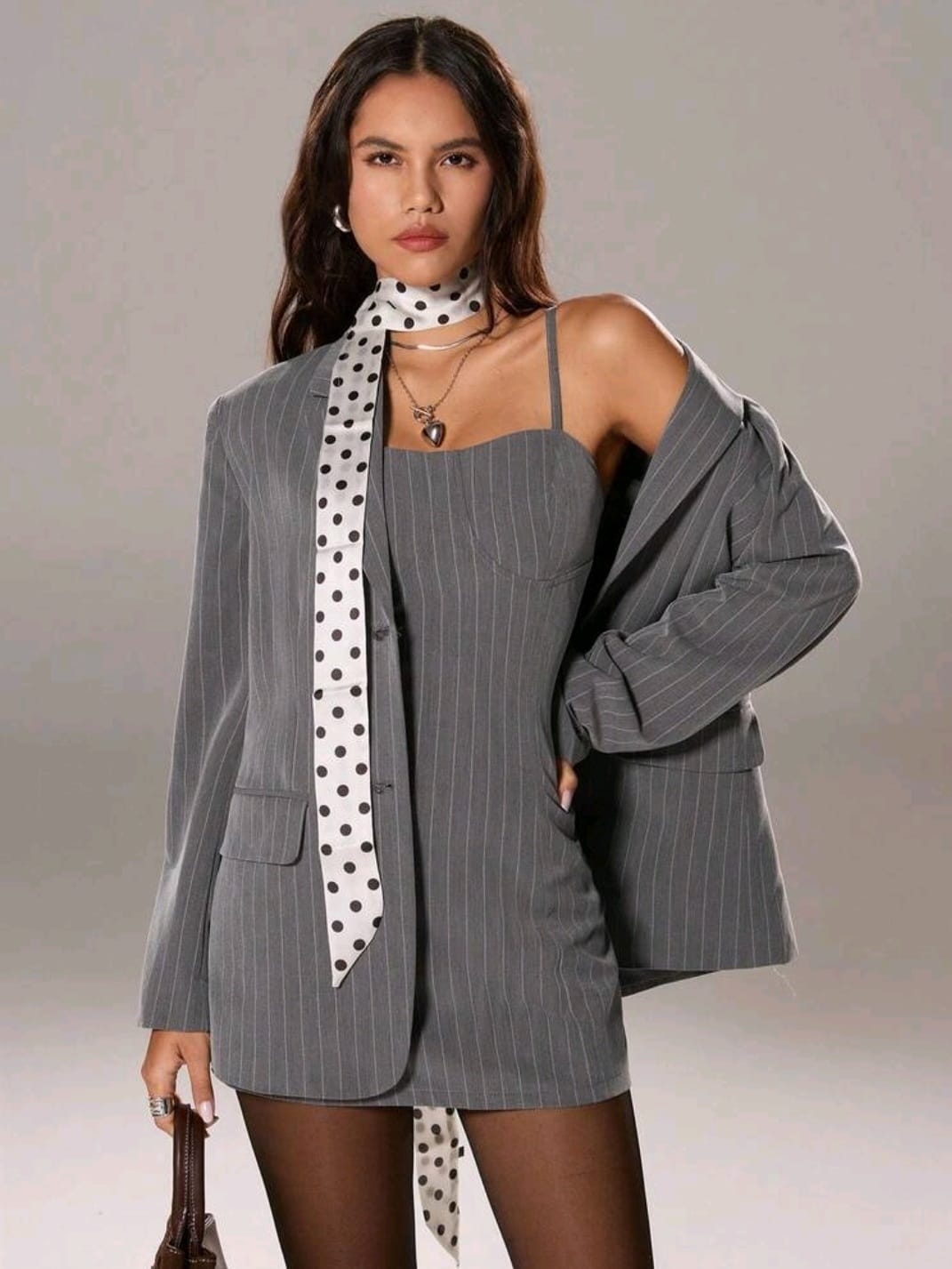 Sienna - 2 pezzi vestito donna vintage a righe