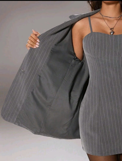 Sienna - 2 pezzi vestito donna vintage a righe